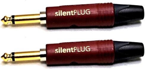 (2) قابس هاتف أصلي NEUTRIK NP2X-AU-SILENT مقاس 1/4 بوصة، اتصالات ذهبية وغطاء أحمر in Kuwait