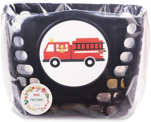 Kid's Bike Basket, Mini-Factory Cute Cartoon Pattern Bicycle Handlebar Basket for Boys Black - Dinosaur in Saudi Arabia