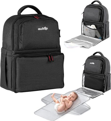 Baby Diaper Bag Backpack,With Detachable Portable Changing Pad, 15 Compartments, Multifunction Bag, Large Capacity Travel Bags for Newborn Boys&Girls in Saudi Arabia