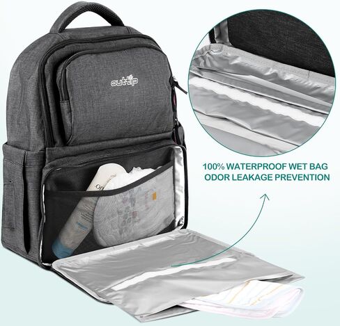 Baby Diaper Bag Backpack,With Detachable Portable Changing Pad, 15 Compartments, Multifunction Bag, Large Capacity Travel Bags for Newborn Boys&Girls in Saudi Arabia