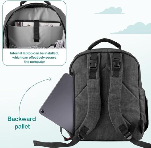 Baby Diaper Bag Backpack,With Detachable Portable Changing Pad, 15 Compartments, Multifunction Bag, Large Capacity Travel Bags for Newborn Boys&Girls in Saudi Arabia