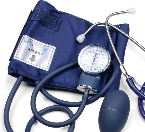 Graham-Field 100-019LA Lumiscope Blood Pressure Kit with Aneroid Sphygmomanometer and Stethoscope, Large Adult Cuff in Saudi Arabia