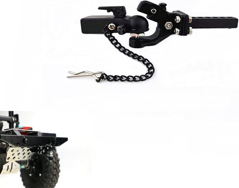 خطاف مقطورة معدني لسيارة RC، خطاف مقطورة زاحف، خطاف سحب، خطاف سحب لـ scx10 90046 traxxas trx4، قطع غيار وإكسسوارات سيارة RC... in Kuwait