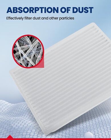 KAX CF9846A Cabin Air Filter, Replacement for 4Runner 2003-2009 Prius 2001-2009 Sienna 2004-2009 FJ Cruiser, Outback, Galant, Legacy Cabin Filter with Activated Carbon in Saudi Arabia