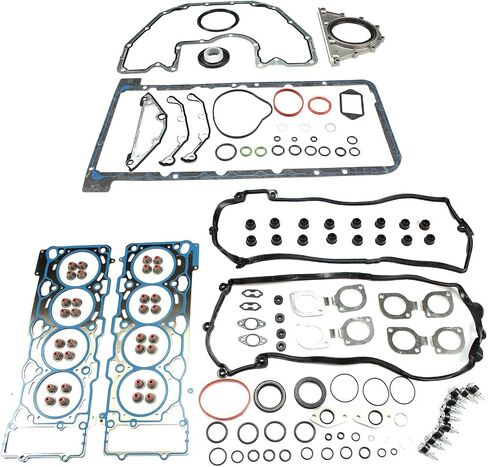 Full Engine Gasket Set with Oil Pan Gasket Set for BMW 2004-2006 545i E53 E60 X5 4.4i/2002-2005 745i 745Li E65 E66 E67/2004-2005 645Ci E63 E64/2005-2010 545i E61 11127966204 in Saudi Arabia
