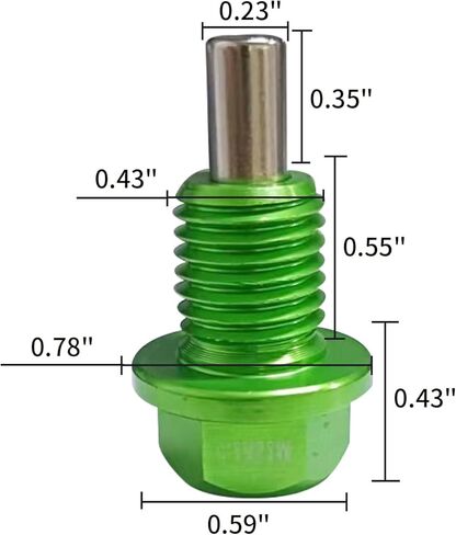 2 قطعة M16 x1.5 سدادة تصريف الزيت المغناطيسي من الفولاذ المقاوم للصدأ مع 12 غسالة نحاسية بديلة لتويوتا ولكزس ونيسان وإنفينيتي (أسود) in Kuwait