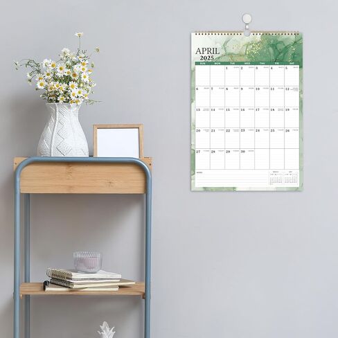 Calendar 2024-2025 - Wall Calendar 2024-2025, 12" x 17", July 2024 - December 2025, 2024-2025 Wall Calendar with Julian Dates - Black Waterink in Saudi Arabia