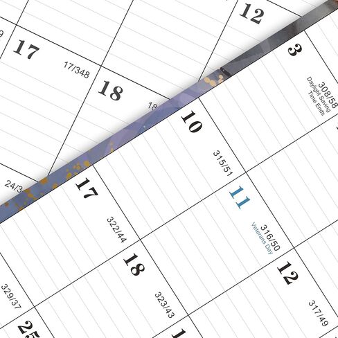 Calendar 2024-2025 - Wall Calendar 2024-2025, 12" x 17", July 2024 - December 2025, 2024-2025 Wall Calendar with Julian Dates - Black Waterink in Saudi Arabia