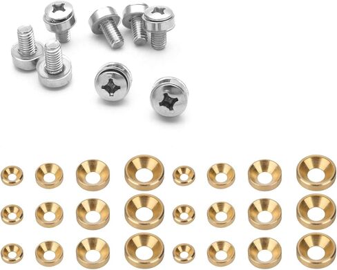 50 قطعة M3 ~ M6 باستخدام الحاسب الآلي النحاس النقي غاطسة المسمار غسالة طوقا رئيس مسطح الإمدادات الصناعية (M4) غسالات غاطسة سبائك الألومنيوم المسمار تثبيت أجزاء طوقا الاحتفاظ الدائري in Kuwait