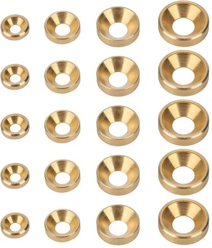 50 قطعة M3 ~ M6 باستخدام الحاسب الآلي النحاس النقي غاطسة المسمار غسالة طوقا رئيس مسطح الإمدادات الصناعية (M4) غسالات غاطسة سبائك الألومنيوم المسمار تثبيت أجزاء طوقا الاحتفاظ الدائري in Kuwait