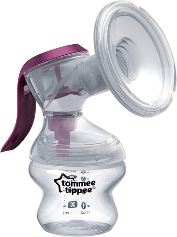 Tommee Tippee Made for Me Single Manual Breast Pump | Soft, Cushioned Silicone Cup | Reduced Hand Strain in Saudi Arabia