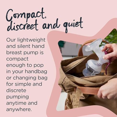 Tommee Tippee Made for Me Single Manual Breast Pump | Soft, Cushioned Silicone Cup | Reduced Hand Strain in Saudi Arabia