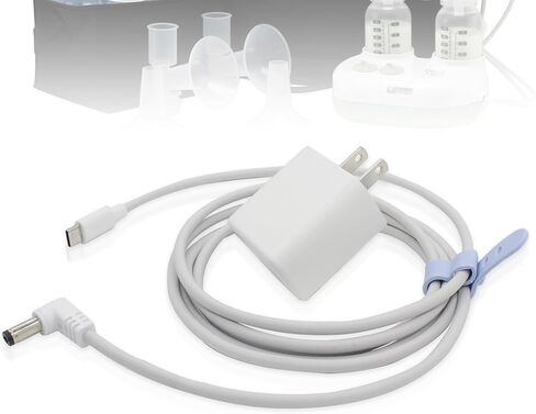 محول تيار متردد/تيار مستمر 9 فولت، شاحن سلك طاقة USB C لمضخة الثدي Ameda 9 فولت (كابل USB C مع محول تيار متردد 9 فولت) in Kuwait