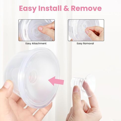 Flange Inserts 17mm(8PCS) & Nipple Ruler & Cleaning Brush, 3 in 1 Flange Sizing Kit, Silicone Flange Insert Kit for 24mm Most Pumps, Breast Pump Replacement Accessories in Saudi Arabia