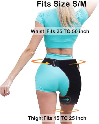 وسادة تسخين الورك - وسادة تسخين لتخفيف آلام الورك وعرق النسا - جهاز فعال لتخفيف آلام الورك، 3 درجات حرارة اهتزاز قابلة للتعديل in Kuwait