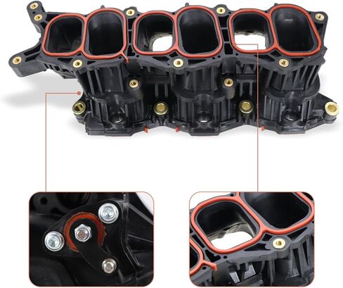 283103CAA0 Lqito Engine Intake Manifold with Gaskets Fits for 2011 2012 2013 Kia Sorento 2014 Kia Sedona 2010 2011 2012 Hyundai Santa Fe 3.5L V6# Replace# 615-472 28310-3CAA0 in Saudi Arabia