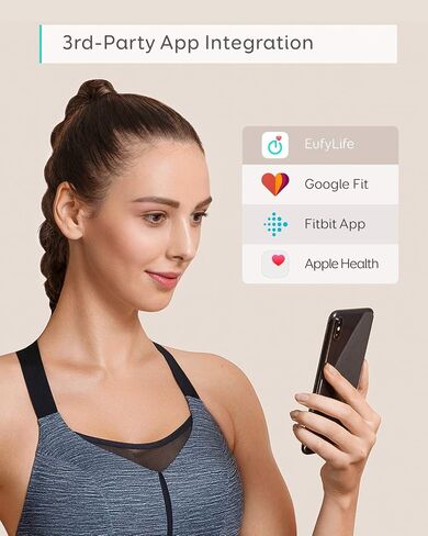 eufy من Anker، مقياس ذكي P1 مع بلوتوث، مقياس دهون الجسم، ميزان حمام رقمي لاسلكي، 14 قياسًا، الوزن/دهون الجسم/مؤشر كتلة الجسم، تحليل تكوين الجسم للياقة البدنية، أسود/أبيض، رطل/كجم. in Kuwait