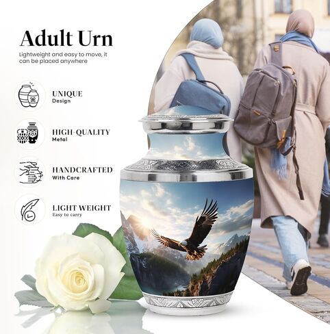 Eagle Urn Cremation Urns for Adult Ashes Women - an Urn for Ashes - Funeral Urn Ashes - Cremation Urns for Adult Ashes Men (size-3nch,1pcs) in Saudi Arabia