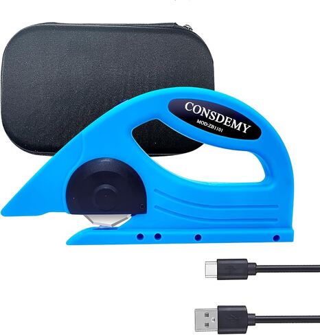 Multi-Purpose Electric Cutter-Electric Scissors for Fabric Carpet Cardboard Vinyl Wood and more High-Speed Rotary Cutting Tool with Durable Blades and Safety Switch in Saudi Arabia