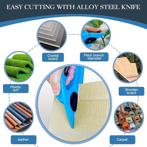 Multi-Purpose Electric Cutter-Electric Scissors for Fabric Carpet Cardboard Vinyl Wood and more High-Speed Rotary Cutting Tool with Durable Blades and Safety Switch in Saudi Arabia