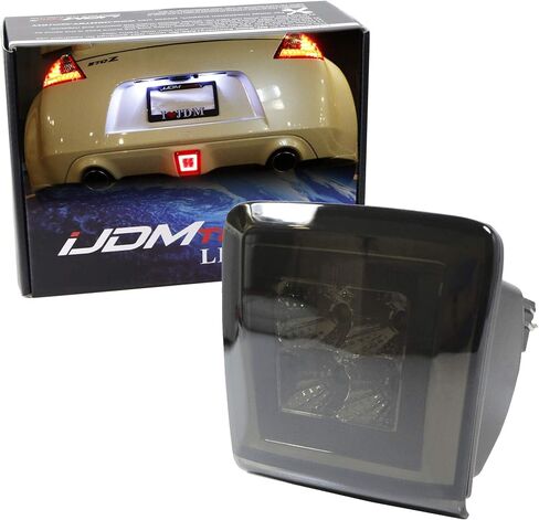 iJDMTOY OEM Red Lens LED Rear Fog Light Kit Compatible With 2013-17 Juke & 2017-up Sentra Nismo Version ONLY, Powered by Red LED as Brake/Rear Fog & White LED as Backup Reverse Lamp in Saudi Arabia