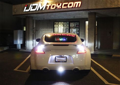 iJDMTOY OEM Red Lens LED Rear Fog Light Kit Compatible With 2013-17 Juke & 2017-up Sentra Nismo Version ONLY, Powered by Red LED as Brake/Rear Fog & White LED as Backup Reverse Lamp in Saudi Arabia