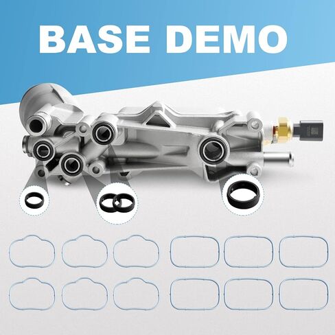 مجموعة مبرد زيت المحرك المطورة من الألومنيوم مع غطاء فلتر الزيت المتوافق مع كرايسلر دودج جيب ورام روتان يستبدل 926-959 68105583AA، 68105583AB (AC AD AE AF) 5184294AE in Kuwait