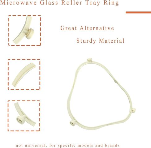 جديد 8206227 W11252182 حلقة صينية دوارة زجاجية للميكروويف لاستبدال حلقة دعم القرص الدوار لدوامة Amana Kenmore AP6799974 W10435114 PS12584163 W10654906 in Kuwait