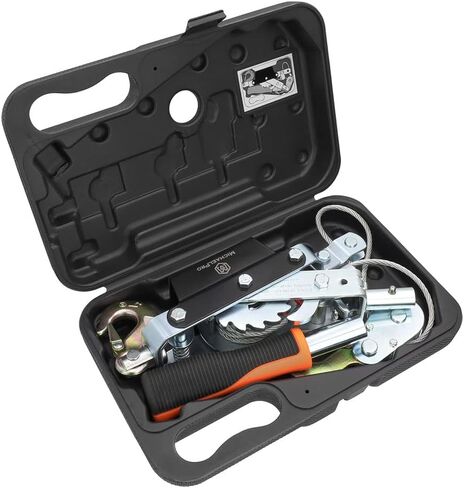 MichaelPro MP009086 1-Ton Power Hand Winch Puller | Winch Puller for Motor Hoisting, Shafts and Gears, Vehicle Recovery, Stretching Wire and Fences, Comes with Carrying Case in Saudi Arabia