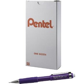 Pentel Twist-Erase III Mechanical Pencil (0.7mm), Violet Barrel, 12 pack (QE517V)