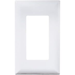 RV Designer S845, Self Contained Contemporary Cover Plate, Black, AC Electrical