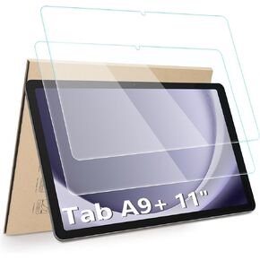 [2-Pack] Screen Protector Compatible with Samsung Galaxy Tab A9+ 11 inch 2023 Release, [HD Clarity] [9 Hardness] Tempered Glass for Tab A9 Plus 11'' SM-X210/ X215/ X216