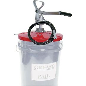ZE550, Grease Pump, 1.2 Ounces Per 28 Strokes, Designed To Fit 25-50 LBS of Grease, Manual Grease Pump with Carrying Handle, Maximum Output Pressure 3500 PSI