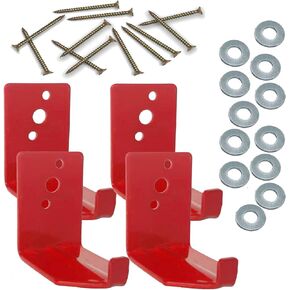 Fire Extinguisher Mount ,Universal Fire Extinguisher Bracket Compatible with Refillable, Water, Dry Powder or CO2 Fire Extinguishers - Suitable for 10-40lbs Fire Extinguishers (4 Brackets)