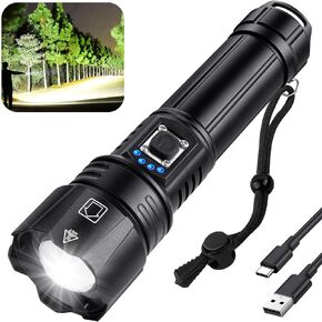 Rechargeable Flashlights High Lumens, 990,000 Lumen Brightest Led Flashlight with 5 Modes & 12H Long Runtime, Powerful Waterproof Handheld Flash Light, Super Bright Flashlight for Home, Camping