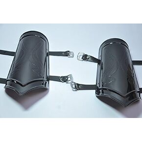 NauticalMart Medieval Iron Steel Arm Guards Black Metal Guard