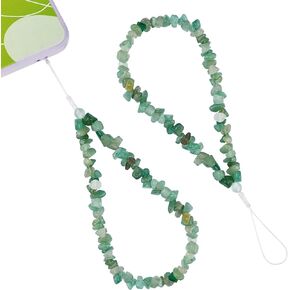 Natural Gemstone Phone Lanyard Wrist Straps Beaded Phone Hanging Accessories Handmade Anti-Lost Lanyard String