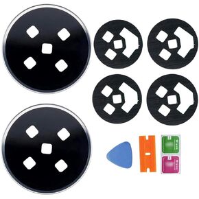 Ubrokeifixit Galaxy Watch 46mm Back Rear Glass Lens Replacement for Samsung Galaxy Watch 46mm SM-R800 SM-R805,Pre-Cut Tape (2 Pcs/R800 Glass)