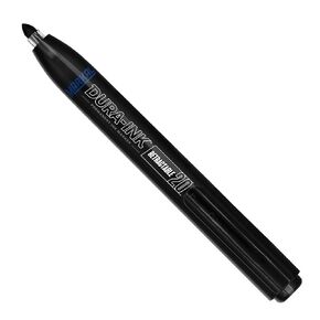 Markal Dura-Ink 20 Fine-Line Retractable Permanent Ink Marker, Versatile Surface Compatibility, Bold Mark Size 1.15", Black