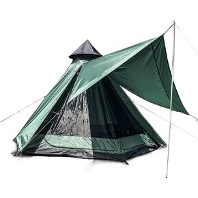 Camping Tent 2-4 Person Screen Tent Double Layer with Floor Waterproof Windproof 4 Season Large Space 12x10x8ft Outdoor Family Event