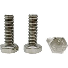 M10 Hex Bolt, M10-1.5 x 35mm Hex Head Screw Bolts, 304 Stainless Steel, Fully Threaded, Plain Finish, Hex Tap Bolts 5Pcs (M10x35mm) in Kuwait