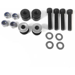 Detachable 4-Point Docking Hardware Kits Compatible for Harley Fatboy Breakout Street Bob Heritage Softail Low Rider Sport Glide 2007-2023, Sissy Bar Tour Rack Docking Points Mount Bolts (Chrome)