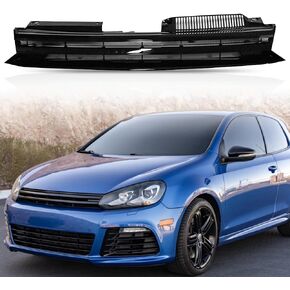 شبكة رياضية سوداء بدون شارة من PartsFlow لـ 2010 2011 2012 2013 2014 VW Volkswagen Mk6 Golf GTI Jetta Sportwagen