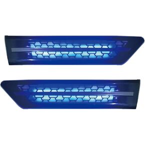 Cascadia Side Grille Air Intake Vent Replacement with LED Lights Left Right Pair for Freightliner Cascadia 2018+ (Amber) in Kuwait