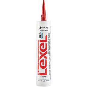 SASHCO 13080 Lexel Synthetic Rubber, 10.5 oz, White, Voc