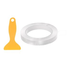 Caulk Strip Tape Clear 1"x33Ft Waterproof Sealing Tape with Sealing Tool for Kitchen Cooktop Sink Bathtub Shower Toilet