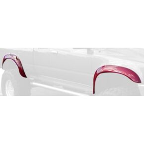 Bushwacker Extend-A-Fender Extended Rear Fender Flares | 2-Piece Set, Black, Smooth Finish | 31016-01 | Fits 1989-1995 Toyota Pickup