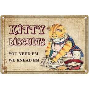 Funny Wall Decor Black Cat Metal Tin Sign-Cat Kitty Sewing Because Murder is Wrong -Vintage Black Cat Decor Sign for Home Sewing Room Wall Decor Cat Art Gift for Women Friends 8x12 Inches