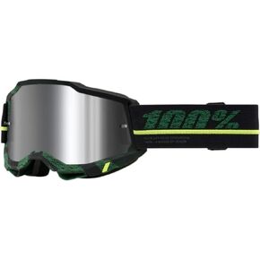 100% Accuri 2 Motocross & Mountain Biking Adult Goggles (Overlord - Mirror Silver Lens)