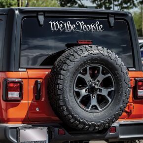 We The People Decal Vinyl Sticker Auto Car Truck Wall Laptop | Silver | 12" x 3"